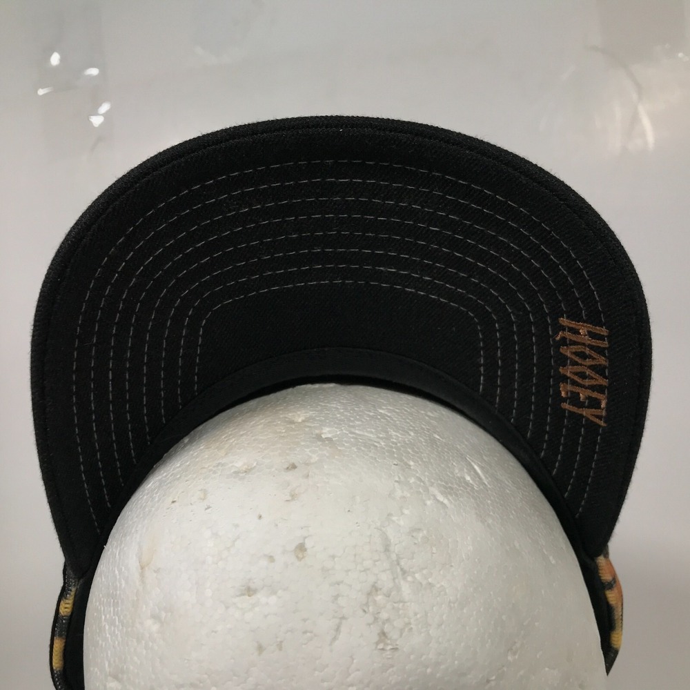 Hooey Gold Logo Leopard Cheetah Print Mesh Adjustable Snapback Truckers Hat Cap - Picture 6 of 9